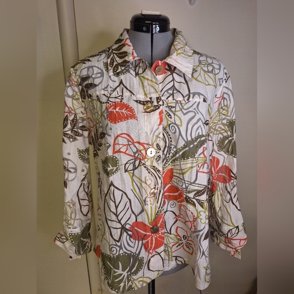 Drapers & Damon's Rayon Button Down Shirt , Size Large - Picture 4 of 9